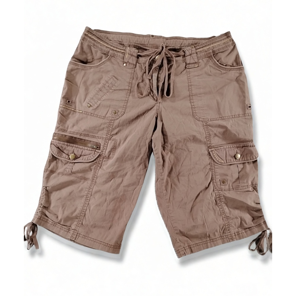 Gorpcore Streetwear Venezia Cargo Bermuda Shorts Size 18 Cotton Blend